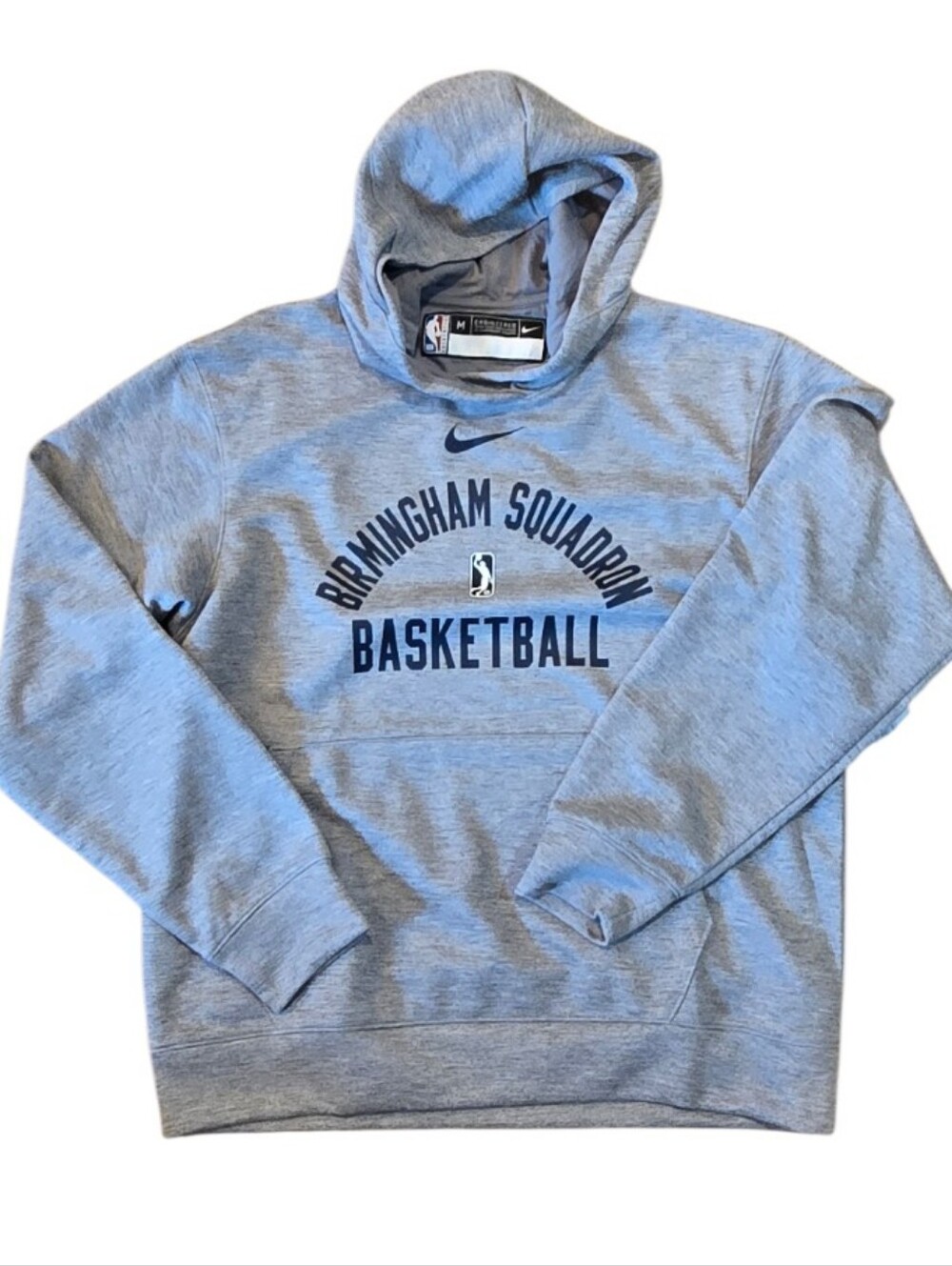 NWT NBA Gray Birmingham Squadron Basketball Hoodie Sz M